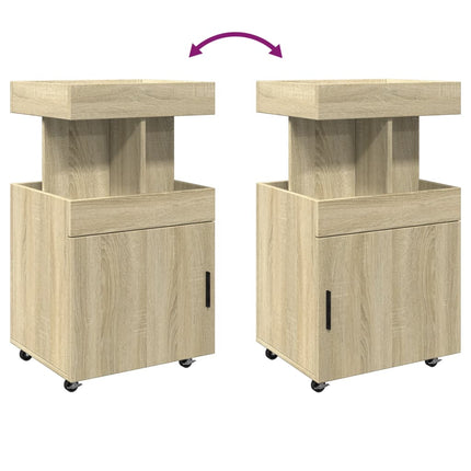 barvogn 50x41x89 cm konstrueret træ sonoma-eg