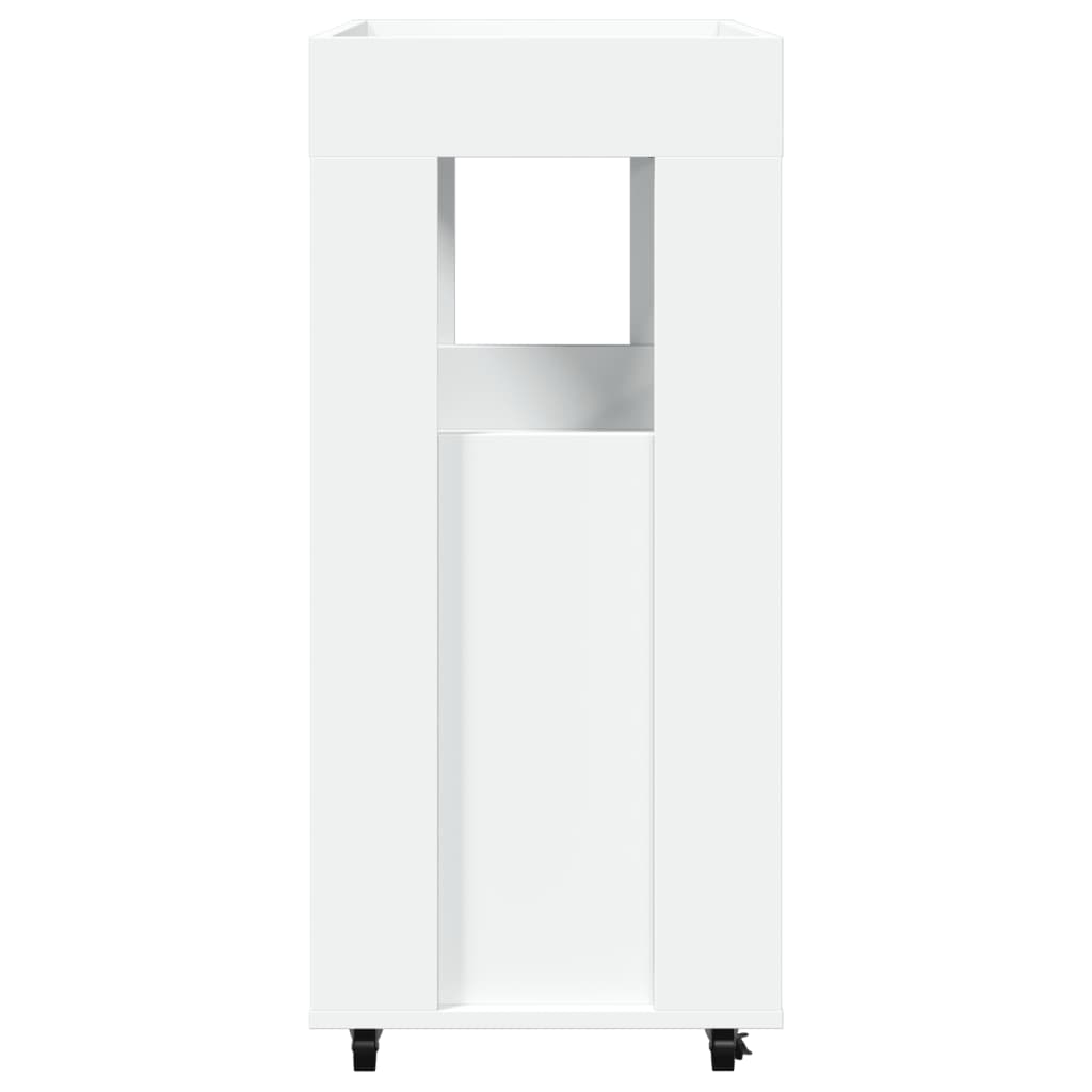 barvogn 60x39,5x89 cm konstrueret træ hvid