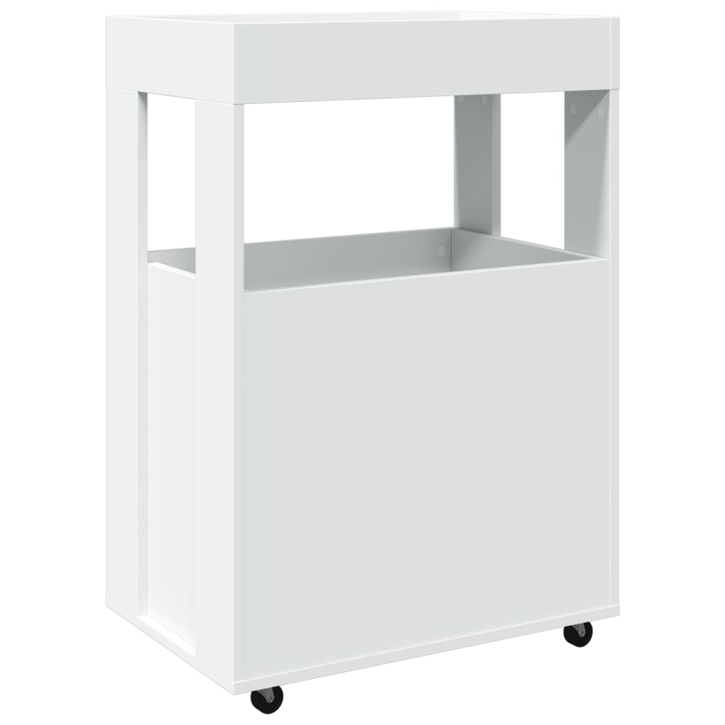barvogn 60x39,5x89 cm konstrueret træ hvid