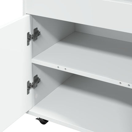 barvogn 60x39,5x89 cm konstrueret træ hvid