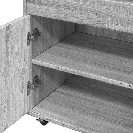 barvogn 60x39,5x89 cm konstrueret træ grå sonoma-eg