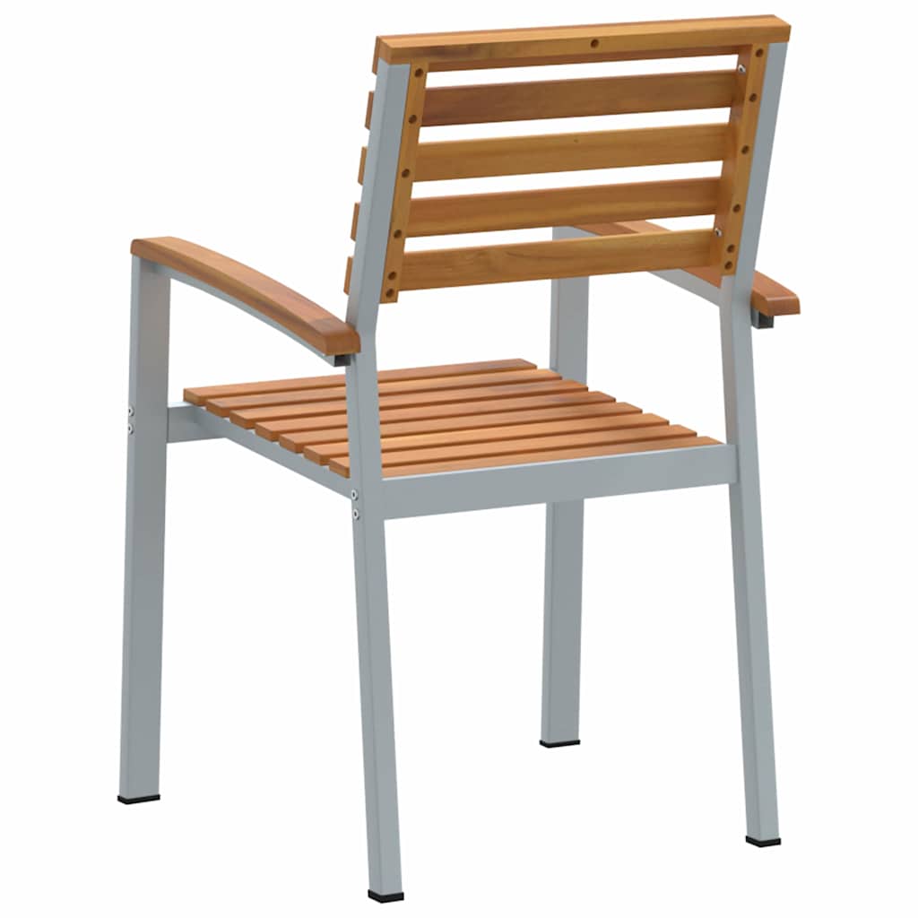 Have Stol 8 pcs Brun 56 x 57 x 87 cm Massivt Akacietræ
