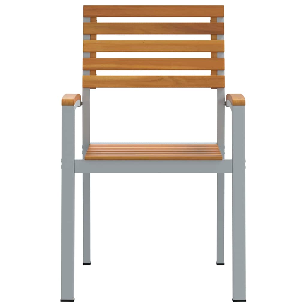 Have Stol 8 pcs Brun 56 x 57 x 87 cm Massivt Akacietræ