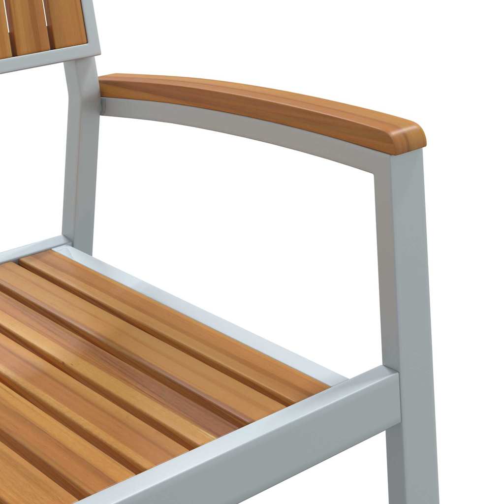 Staplestol 6 pcs Brun 56 x 57 x 87 cm Massivt Akacietræ