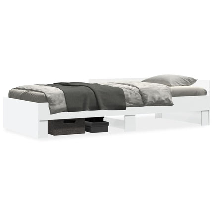 sengeramme 100x200 cm konstrueret træ hvid