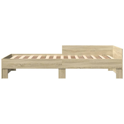 sengeramme 100x200 cm uden madras konstrueret træ sonoma-eg