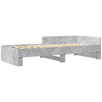 sengeramme 100x200 cm konstrueret træ betongrå
