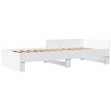 sengeramme 90x200 cm konstrueret træ hvid