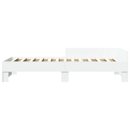 sengeramme 90x200 cm konstrueret træ hvid