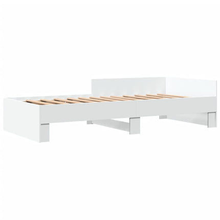 sengeramme 75x190 cm konstrueret træ hvid