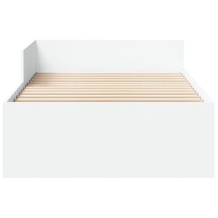 sengeramme 75x190 cm konstrueret træ hvid