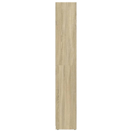 badeværelsesskab 30x30x183,5 cm konstrueret træ sonoma-eg