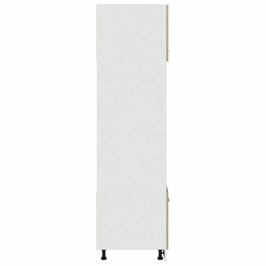 mikrobølgeovnsskab "Lyon" Sonoma eg 60x57x207 cm konstrueret træ