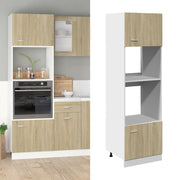 mikrobølgeovnsskab "Lyon" Sonoma eg 60x57x207 cm konstrueret træ
