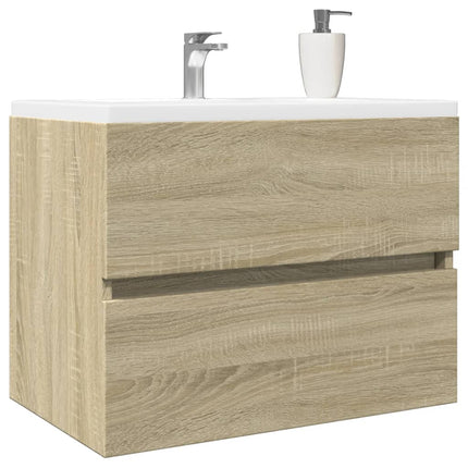 vaskeskab 60x38,5x45 cm konstrueret træ sonoma-eg
