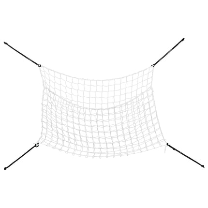 hønet 2 stk. 150x90 cm PP rektangulær hvid