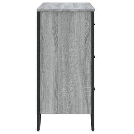 kommode 91x35,5x74,5 cm konstrueret træ sonoma-eg