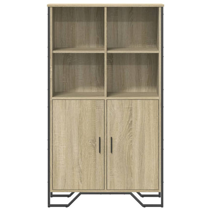 skab 79,5x35,5x137,5 cm konstrueret træ sonoma-eg