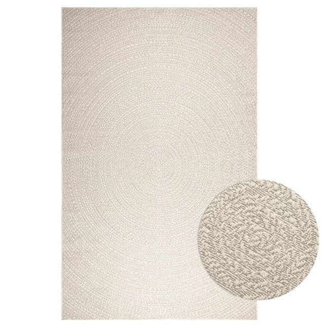 gulvtæppe ZIZUR 200x290 cm jute-look indendørs og udendørs