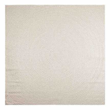gulvtæppe ZIZUR 240x240 cm jute-look indendørs og udendørs
