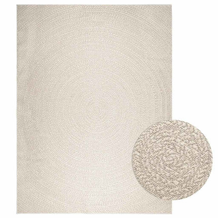 gulvtæppe ZIZUR 240x340 cm jute-look indendørs og udendørs