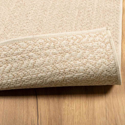 gulvtæppe ZIZUR beige 200x290cm jute-look indendørs og udendørs