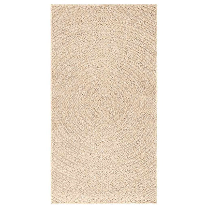 gulvtæppe ZIZUR beige 60x110 cm jute-look indendørs og udendørs