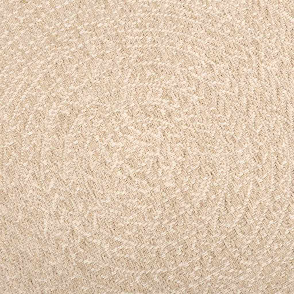 gulvtæppe ZIZUR beige 60x110 cm jute-look indendørs og udendørs