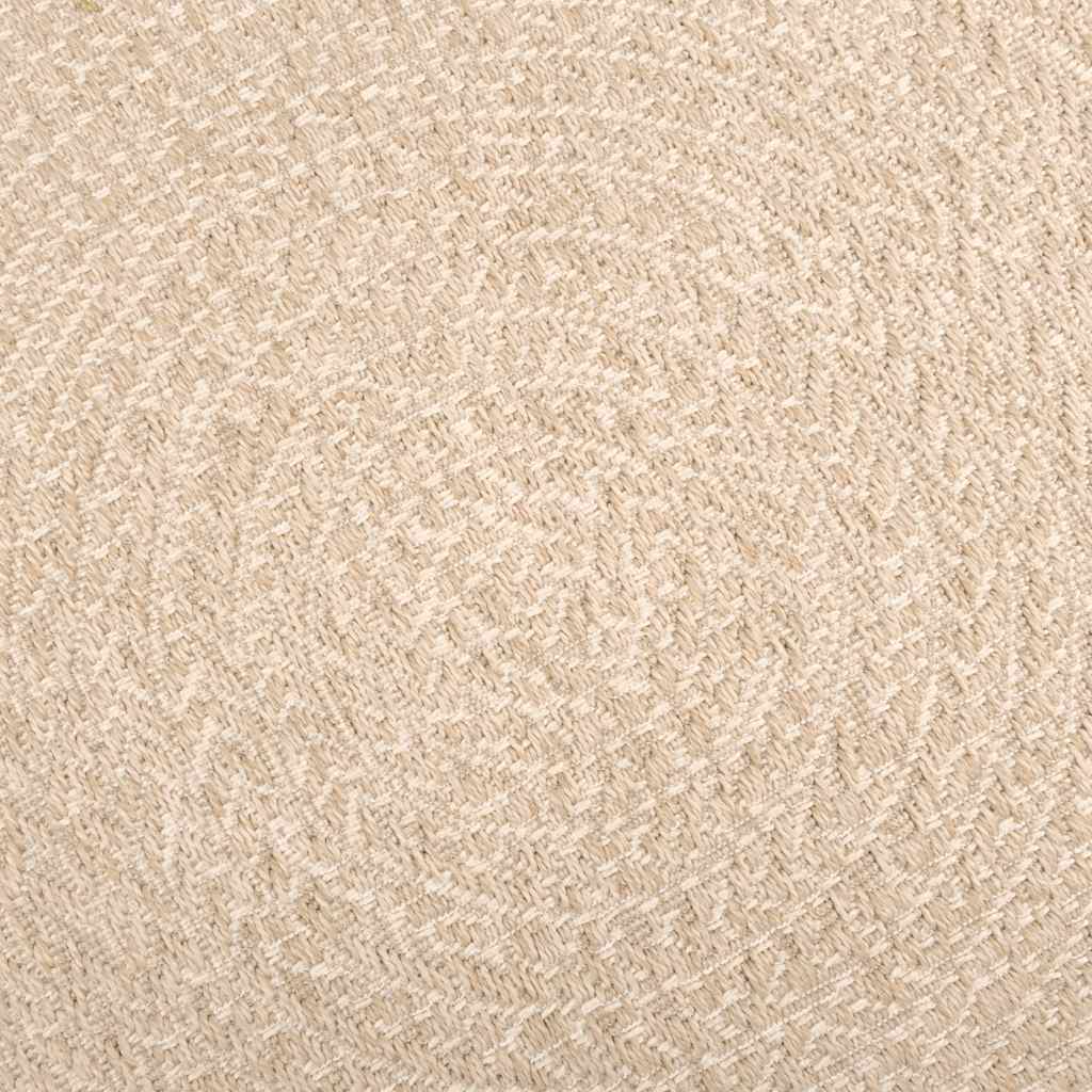 gulvtæppe ZIZUR beige 80x150 cm jute-look indendørs og udendørs
