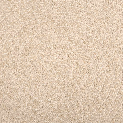 gulvtæppe ZIZUR beige 120x120cm jute-look indendørs og udendørs