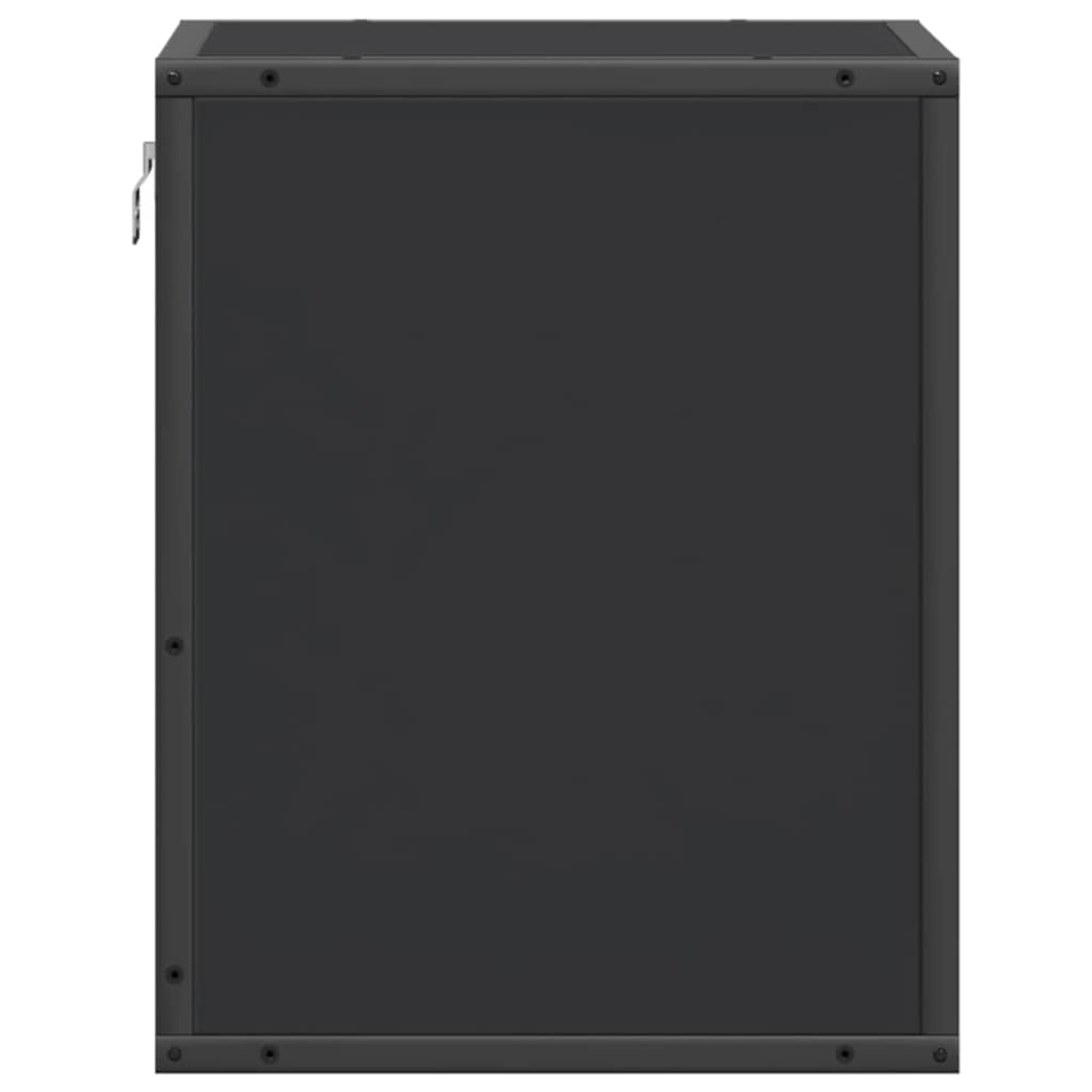 væghængt sengebord 40x31x39,5 cm sort