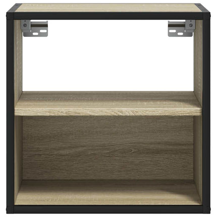 væghængt sengebord 40x31x39,5 cm sonoma-eg