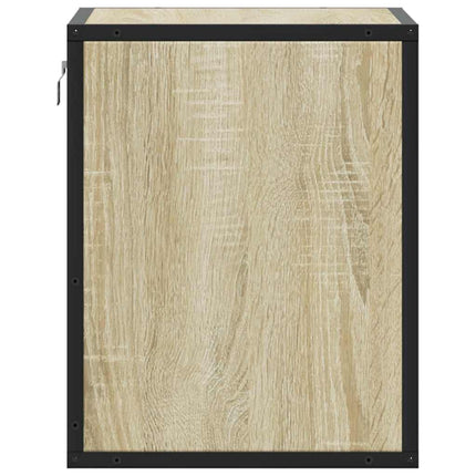 væghængt sengebord 40x31x39,5 cm sonoma-eg