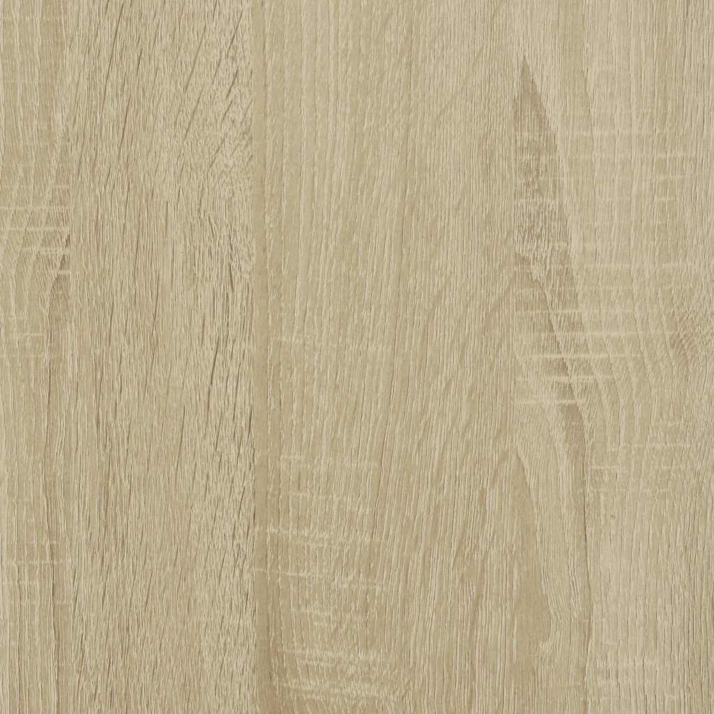sofabord 60,5x60,5x30 cm konstrueret træ og metal sonoma-eg