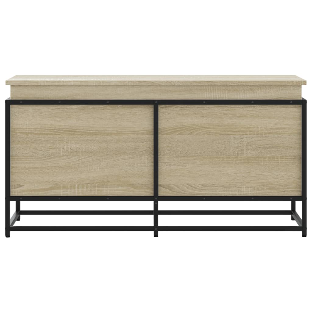 opbevaringsboks m. låg 100x40x51,5 cm konstrueret træ sonoma-eg