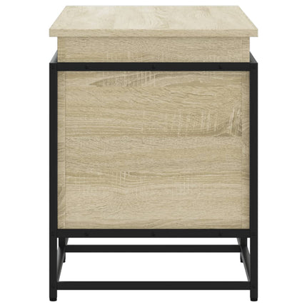 opbevaringsboks m. låg 100x40x51,5 cm konstrueret træ sonoma-eg