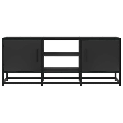 tv-bord 100x35x41 cm konstrueret træ og metal sort