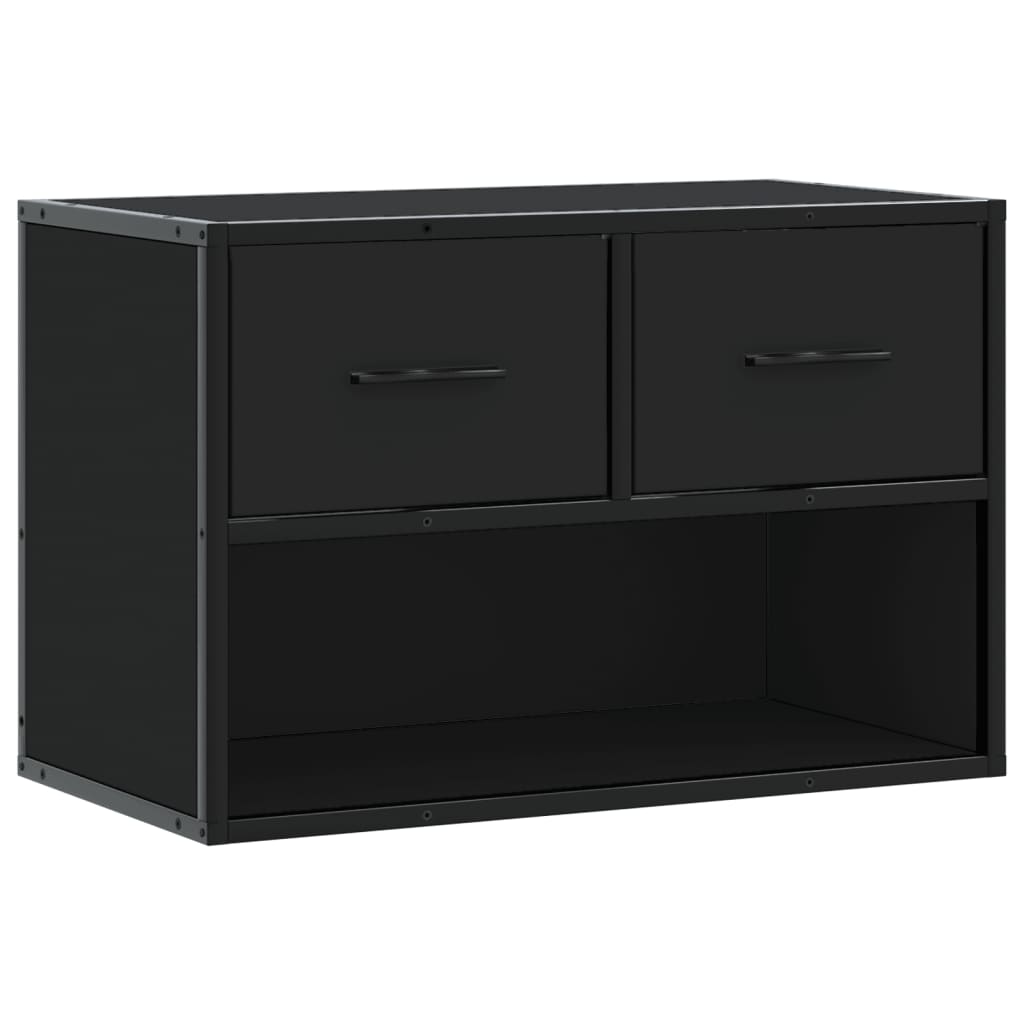 tv-bord 60x31x39,5 cm konstrueret træ og metal sort