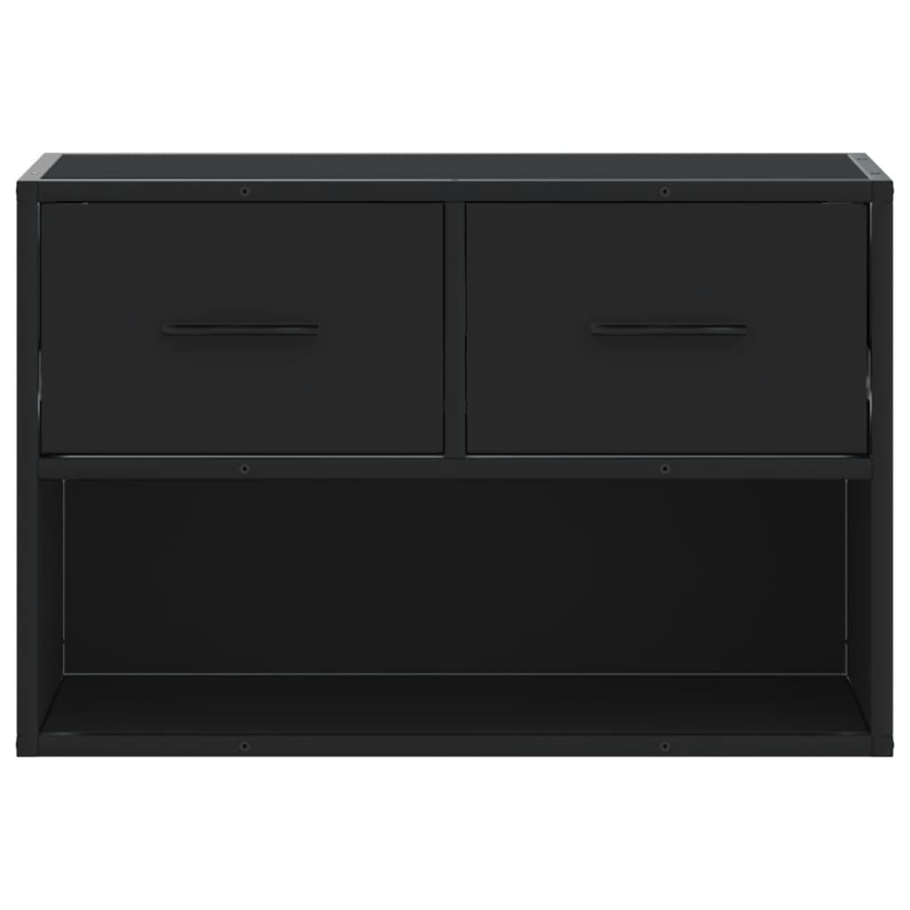 tv-bord 60x31x39,5 cm konstrueret træ og metal sort