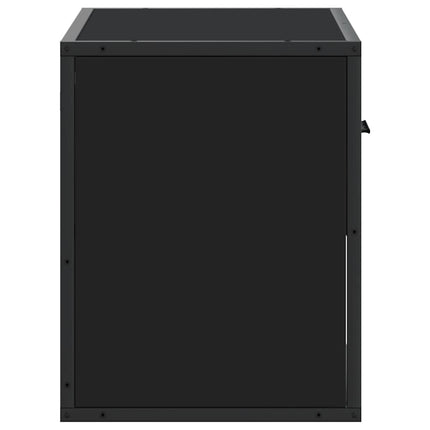 tv-bord 60x31x39,5 cm konstrueret træ og metal sort