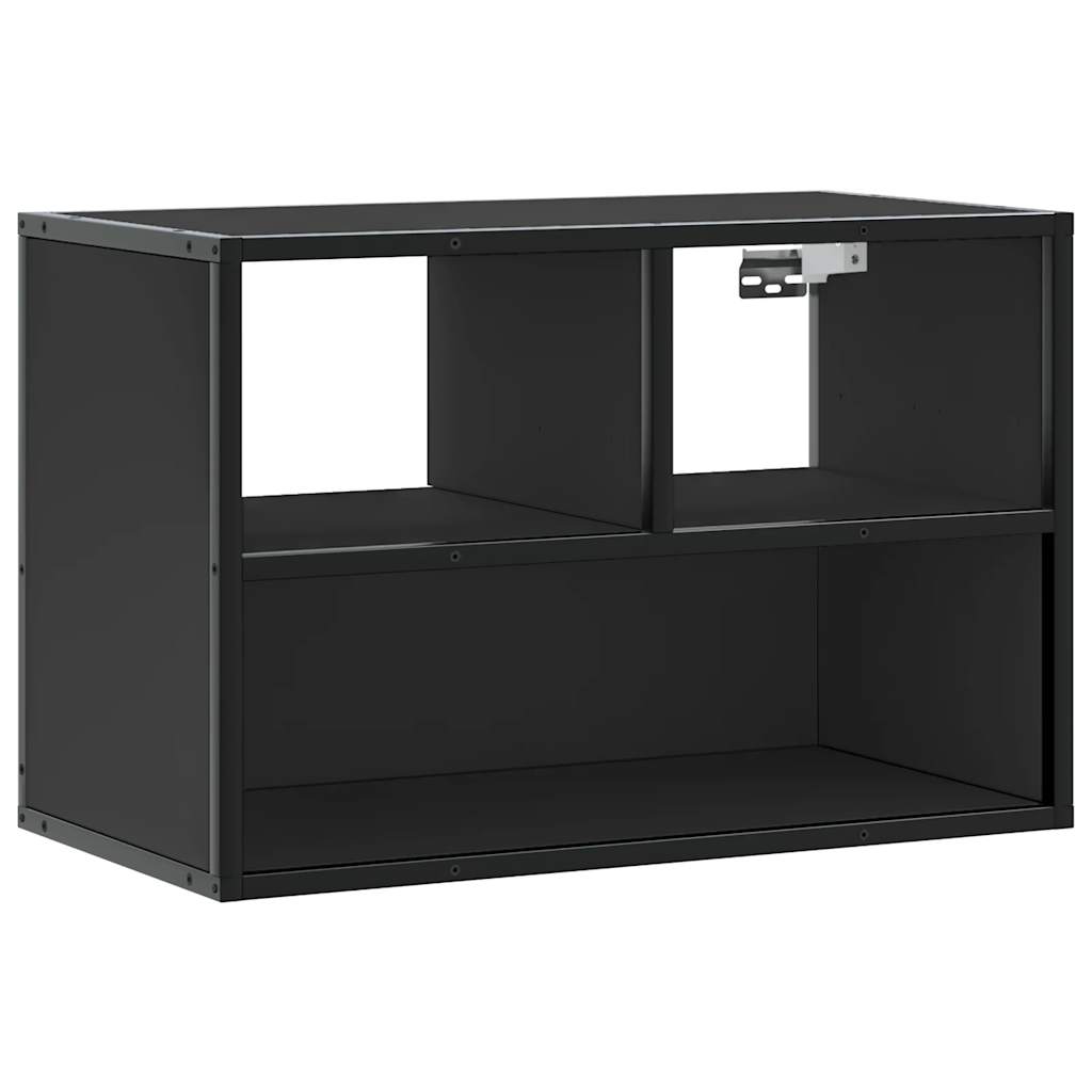 tv-bord 60x31x39,5 cm konstrueret træ og metal sort