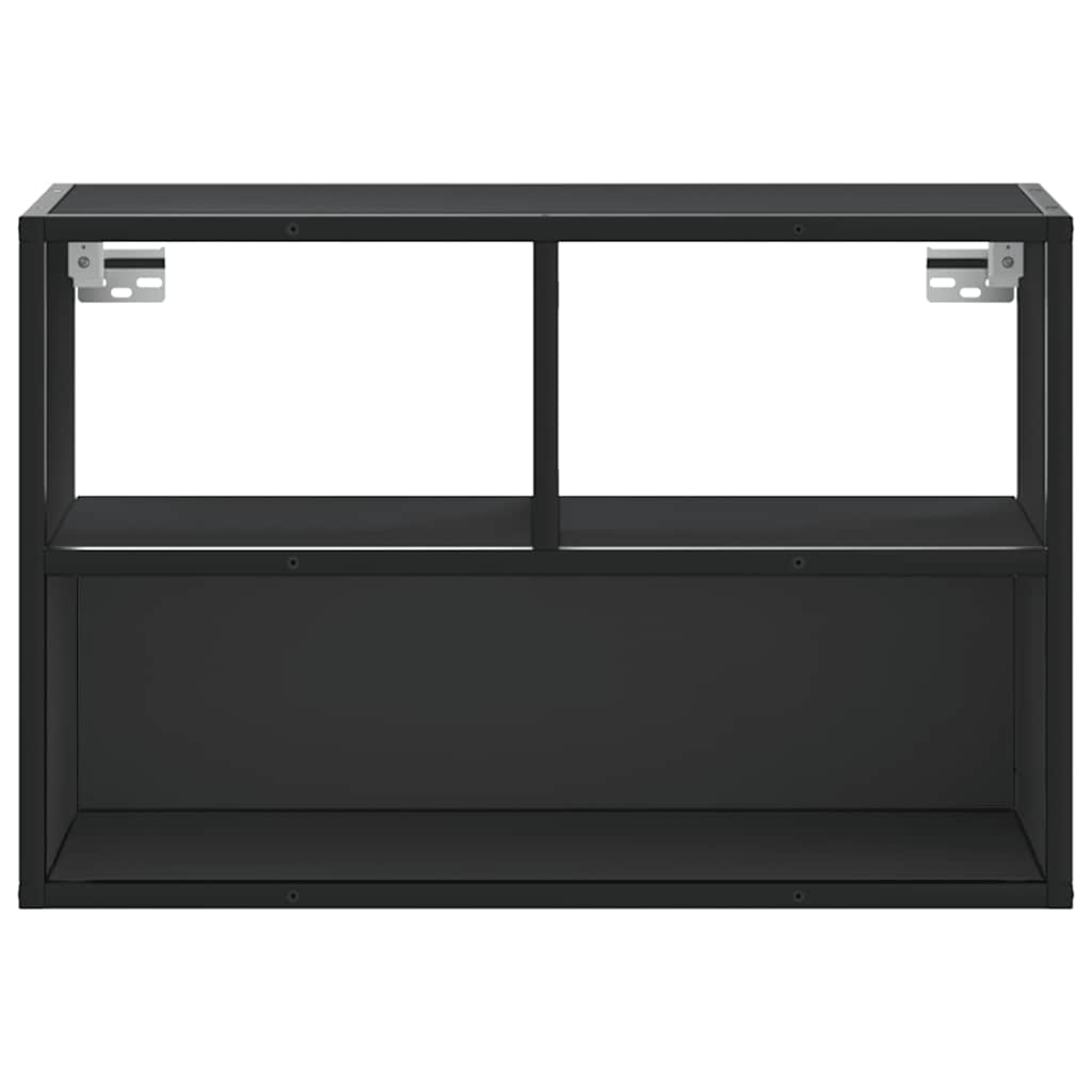 tv-bord 60x31x39,5 cm konstrueret træ og metal sort