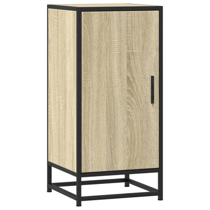 skab 35,5x35x76 cm konstrueret træ og metal sonoma-eg