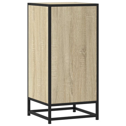 skab 35,5x35x76 cm konstrueret træ og metal sonoma-eg