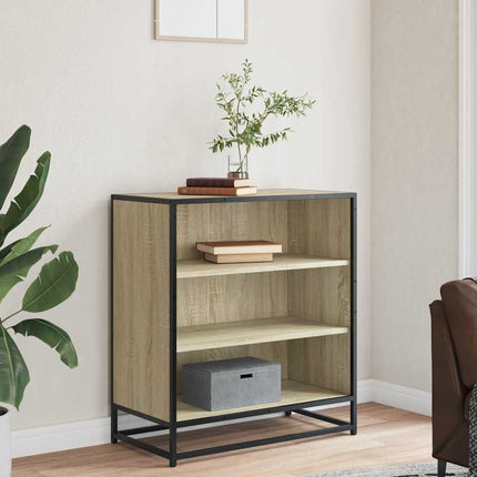 skab 68x35x76 cm konstrueret træ og metal sonoma-eg