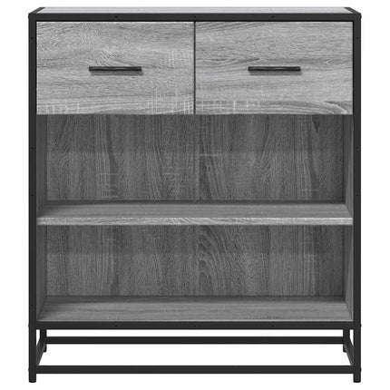 skab 68x35x76 cm konstrueret træ grå sonoma-eg
