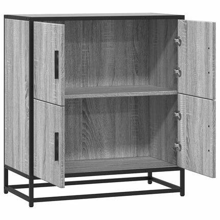 skab 68x35x76 cm konstrueret træ grå sonoma-eg