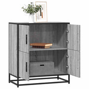 skab 68x35x76 cm konstrueret træ grå sonoma-eg