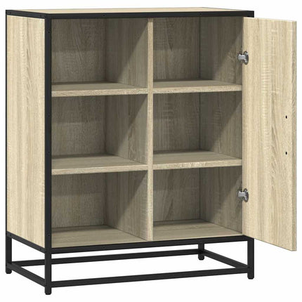 skab 62x35x76 cm konstrueret træ røget egetræsfarve