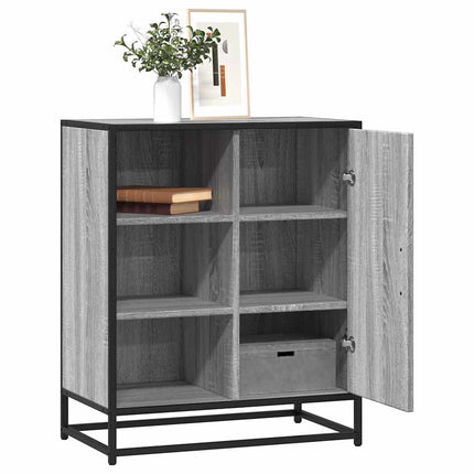 skænk 62x35x76 cm konstrueret træ grå sonoma-eg